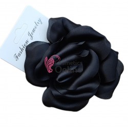 Brosa si clema pentru par sau vestimentar TRD018LL trandafir Negru